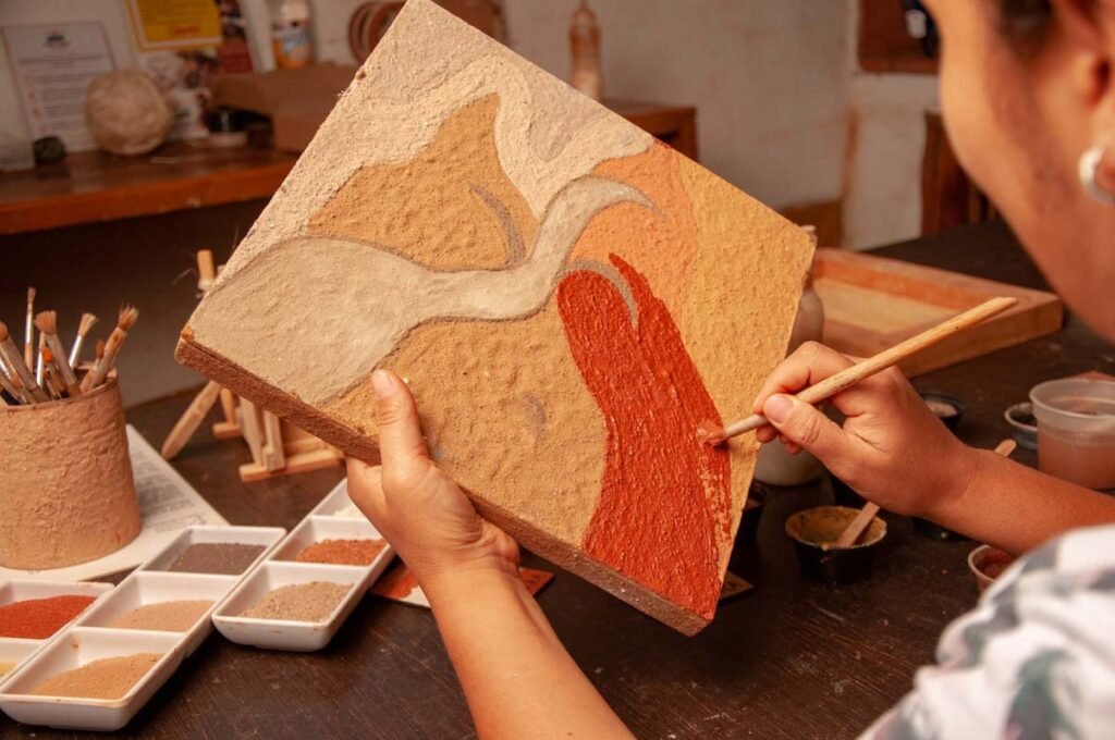 Pintura con tierra